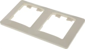 Рамка Schneider Electric Glossa GSL000206 накладная 2x вертикальный монтаж пластик бежевый