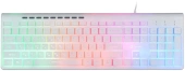 Клавиатура Оклик 490ML белый USB slim Multimedia LED (1067205) кабель 1.5м