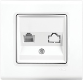 Розетка комп. Panasonic Linnera S 91400078-RU одинар. скрыт. IP20 белый (упак.:1шт)