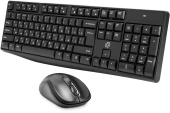 Клавиатура + мышь Оклик S260W клав:черный мышь:черный USB беспроводная Multimedia (2066170)