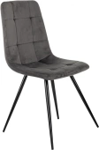 Стул для дома Бюрократ CH-K1 т.серый Holland 18 металл черный на ножках (CH-K1_1/HL18)