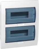 Щит распределительный IEK MKP12-V-24-40-10 ЩРВ-П-24 для установки модульных устройств встраиваемый 300мм 87мм 345мм 660B 24мод. пластик IP41 белый (упак.:1шт)