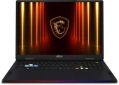 Ноутбук MSI Raider 18 HX AI A2XWIG-204RU Core Ultra 9 285HX 64Gb SSD4Tb NVIDIA GeForce RTX5080 16Gb 18" IPS UHD+ (3840x2400) Windows 11 Home black WiFi BT Cam (9S7-182462-204)