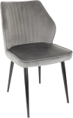 Стул для дома Бюрократ CH-K5_2 комплект 2шт т.серый Holland 18 металл черный на ножках (CH-K5_1/HL18_2)