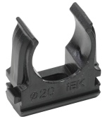 Держатель IEK CTA10D-CF20-K02-100 с защелкой 20мм полистирол черный