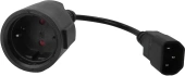 Шнур питания Lanmaster LAN-PPS/14-0.2-BK Schuko-С14 проводник.:3x0.75мм2 0.2м 220В 10А черный