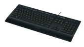 Клавиатура Logitech K280e черный USB (подставка для запястий) (920-005215) кабель 1.66м