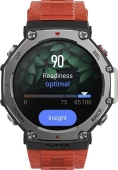 Смарт-часы Amazfit T-Rex 3 A2323 48.5мм 1.5" AMOLED корп.темно-серый рем.красный разм.брасл.:145-210мм (6970100374940)