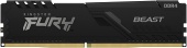 Память DDR4 8Gb 3600MHz Kingston KF436C17BB/8 Fury Beast Black RTL Gaming PC4-28800 CL17 DIMM 288-pin 1.35В single rank с радиатором Ret