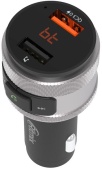 Автомобильный FM-модулятор Ritmix FMT-A707 черный MicroSD BT USB (80000131)