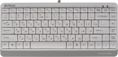 Клавиатура A4Tech FK11 белый USB slim (FK11 USB (WHITE)) кабель 1.5м