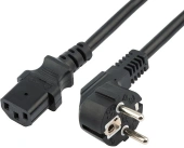 Шнур питания Rexant 04-2731 Schuko-C13 проводник.:3x0.75мм2 0.6м 220В черный