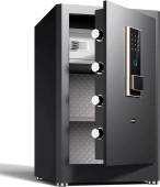 Сейф мебельный Deli ET596 600x380x360мм электронный/ключевой/биометрический трейзер