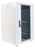 Шкаф коммутационный ЦМО (ШТК-Э-18.6.8-13АА) напольный 18U 600x800мм пер.дв.стекл металл 2 бок.пан. направл.под закл.гайки 540кг серый 715мм 50кг 180град. 920мм IP20 сталь