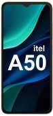 Смартфон Itel A667LP A50 64Gb 3Gb золотистый моноблок 3G 4G 2Sim 6.6" 720x1612 Android 14 8Mpix 802.11 b/g/n GPS GSM900/1800 GSM1900 A-GPS microSD max512Gb