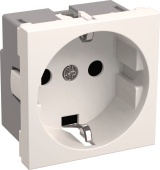 Розетка силов. IEK CKK-40D-RSZB2-K01-K одинар. скрыт. зазем. штор. IP20 белый (упак.:1шт)