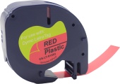 Картридж ленточный Cactus CS-LT-91203 91203 черный на красном 12x4 для Dymo Letra Tag LT-100H без чипа