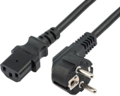Шнур питания Rexant 04-2736 Schuko-C13 проводник.:3x1мм2 0.6м 220В черный