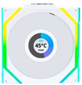 Вентилятор для корпуса Lian-Li Uni Fan SL Wireless 120 LCD ARGB 120х124.5x28 белый 4-pin 29.5дБ (G99.12SLLCD1W1W.R0) Ret