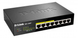 Коммутатор D-Link DGS-1008P/F1A 8x1Гбит/с 4PoE 80W неуправляемый