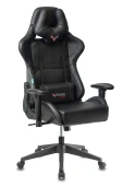 Кресло игровое Zombie Viking 5 Aero черный экокожа с подголов. крестов. пластик