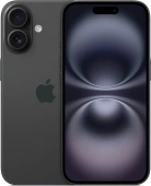 Смартфон Apple A3287 iPhone 16 128Gb 8Gb черный моноблок 3G 4G 1Sim 6.1" 1179x2556 iOS 18 48Mpix 802.11 a/b/g/n/ac/ax/be NFC GPS Protect