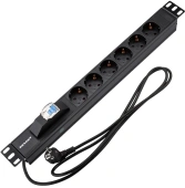 Блок распределения питания Rexant 04-0103-1 гор.размещ. 6xSchuko базовые 16A Schuko 2м