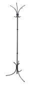 Вешалка напольная Бюрократ Нова-3 НОВА-3/GREY серый основание крестовина наконечники черный крючки двойные для верхней одежды метал. (упак.:1шт)