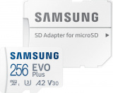 Флеш карта microSDXC 256GB Samsung MB-MC256KA EVO PLUS + adapter