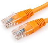Патч-корд Premier PP12-0.25M/O 1000Гбит/с UTP 4 пары cat.5E CCA molded 0.25м оранжевый RJ-45 (m)-RJ-45 (m)