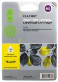 Картридж струйный Cactus CS-LC980Y желтый (16мл) для Brother DCP-145C/165C/MFC-250C/290C с чипом