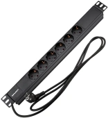 Блок распределения питания Rexant 04-0101-1 гор.размещ. 6xSchuko базовые 16A Schuko 2м