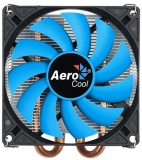 Устройство охлаждения(кулер) Aerocool Verkho 2 Slim Soc-AM4/1151/1200 черный/синий 4-pin 18-27dB Al+Cu 105W 403gr Ret