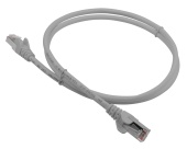Патч-корд Lanmaster LAN-PC45/S5E-1.0-GY FTP RJ-45 вил.-вилка RJ-45 кат.5E 1м серый LSZH