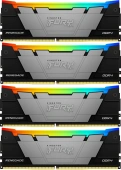 Память DDR4 4x32GB 3600MHz Kingston KF436C18RB2AK4/128 Fury Renegade RGB RTL Gaming PC4-28800 CL18 DIMM 288-pin 1.35В dual rank с радиатором Ret