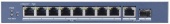 Коммутатор Hikvision DS-3E0510P-E(B) 9x1Гбит/с 1SFP 8PoE+ 110W неуправляемый