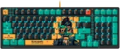 Клавиатура A4Tech AT98 Renegade черный/зеленый USB for gamer LED (AT98) кабель 1.8м