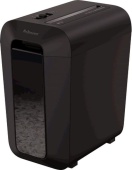 Шредер Fellowes PowerShred LX65 черный (секр.P-4) фрагменты 10лист. 22лтр. скрепки скобы пл.карты