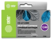 Картридж струйный Cactus CS-LC1240C голубой (12мл) для Brother MFC-J6510/6910DW с чипом