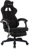 Кресло игровое Knight Lord/F черный экомех крестов. пластик подст.для ног