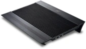 Подставка для ноутбука Deepcool N8 (DP-N24N-N8BK) 17" 380x278x55мм 25дБ 3xUSB 2x 140ммFAN 1244г алюминий черный