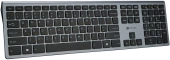 Клавиатура Оклик 890S серый/черный USB slim Multimedia (1784239) кабель 1.6м