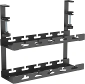 Кабель-канал Cactus CS-CM-400-2BK для столов 40x13.4x34.2см черный