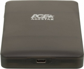 Внешний корпус для HDD/SSD AgeStar 31UBCP3C SATA USB3.1 пластик черный 2.5"