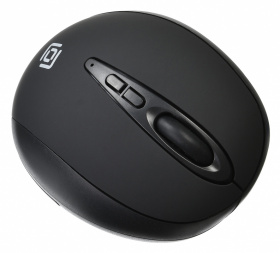Мышь Оклик 688MW ERGO черный оптическая (1600dpi) беспроводная USB для ноутбука (6but)