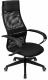 Кресло руководителя Бюрократ CH-607 черный TW-01 сетка/ткань с подголов. крестов. пластик