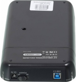 Внешний корпус для HDD AgeStar 3UB3A8-6G SATA II USB3.0 пластик черный 3.5"