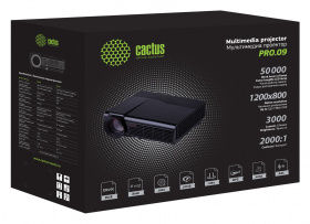 Проектор Cactus CS-PRO.09WT.WXGA-A LCD 3000Lm LS 300Lm ANSI (1280x720) 2000:1 ресурс лампы:50000часов 2xUSB typeA 2xHDMI 4.7кг