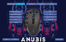 Мышь Оклик 727G ANUBIS черный оптическая (6400dpi) USB для ноутбука (9but)