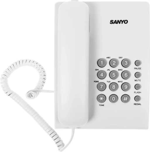 Телефон проводной Sanyo RA-S204W белый
